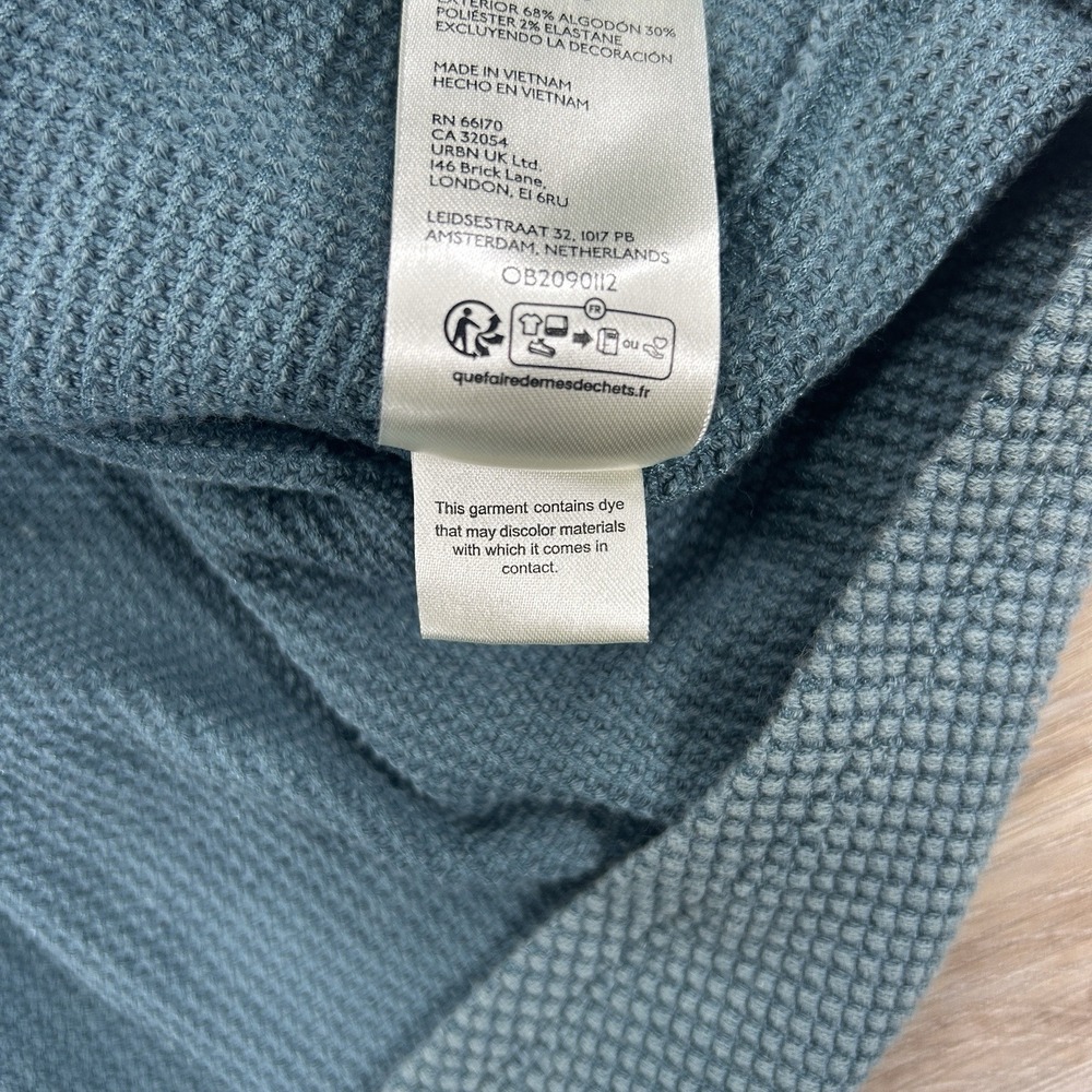 We The Free Teal Long Sleeve Waffle-Knit Top - Picture 11 of 14
